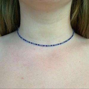 women’s glass bead necklace